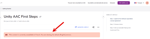 Knowledge Base Language Not Available